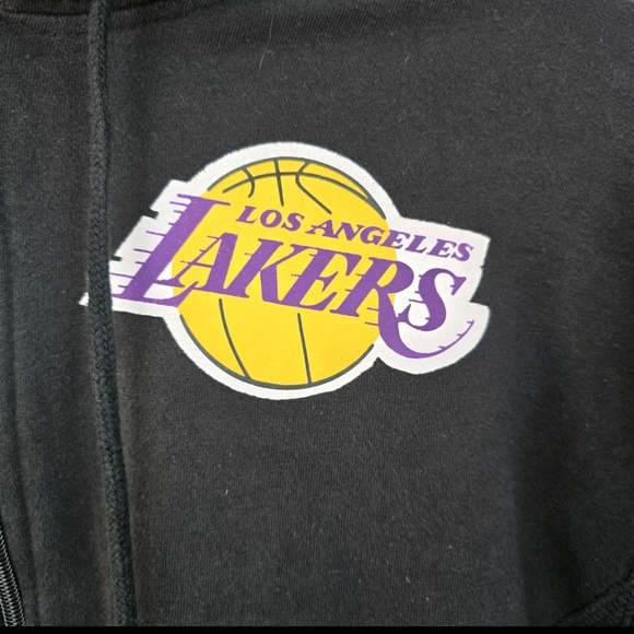 Women's‎ LAKERS Crop Zip Up Hoodie - Large - NBA - Picture 6 of 8
